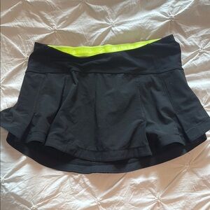 Black Lululemon Skirt with Neon Accent